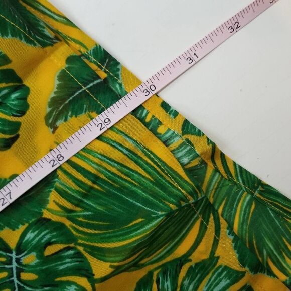 BooHoo Green & Yellow Palm Beach Playsuit Romper - Picture 7 of 7